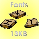 Cool Scrabble tile font!